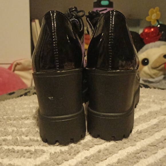 Platform AND Wedge Oxford Shoes - Picture 4 of 6